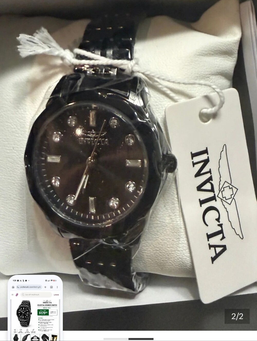 Invicta Celestial Women's Black Stainless Steel Watch